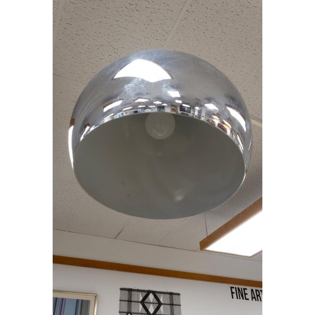 Mid 20th Century Mid Century Modern Adjustable Chrome Ball Arch Lamp With Marble Base For Sale - Image 5 of 7
