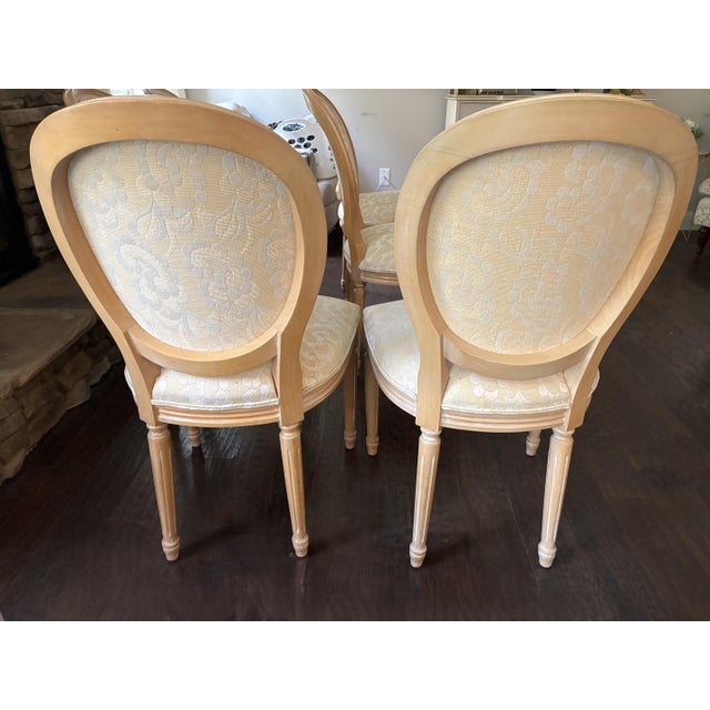 Vintage Harris Marcus Italian Louis XVI Style Dining Chairs Set of 6 For Sale - Image 11 of 18