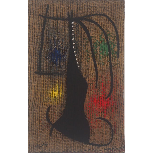 Joan Miro, Femme à l'arc en ciel, Lithograph For Sale