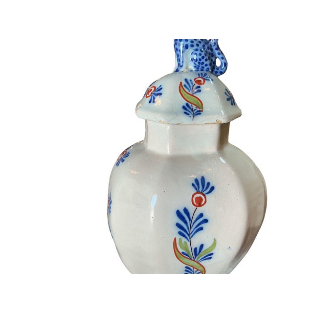 Early 19th Century Polychrome Delft Ginger Jars For Sale - Image 14 of 18