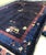 1930s Dark Blue Floral Antique Peking Rug 11' X 15' Handknotted Wool Carpet For Sale - Image 4 of 10