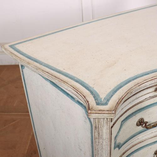 Paint English Serpentine Front Commode For Sale - Image 7 of 11