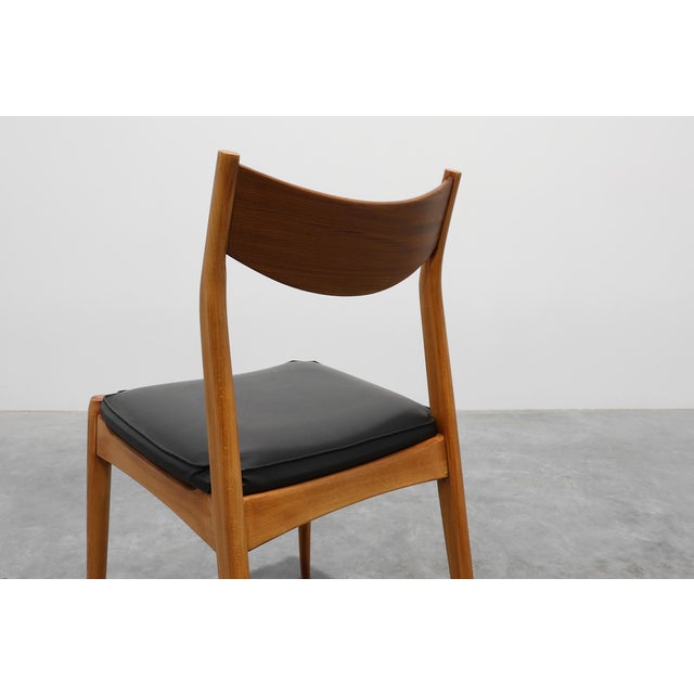 Mid-Century Modern Belgian Teak Dining Chairs, 1960s, Set of 6 For Sale - Image 13 of 16