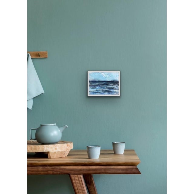 Paper Rise, Botanical Ocean Painting on Cotton Paper For Sale - Image 7 of 8