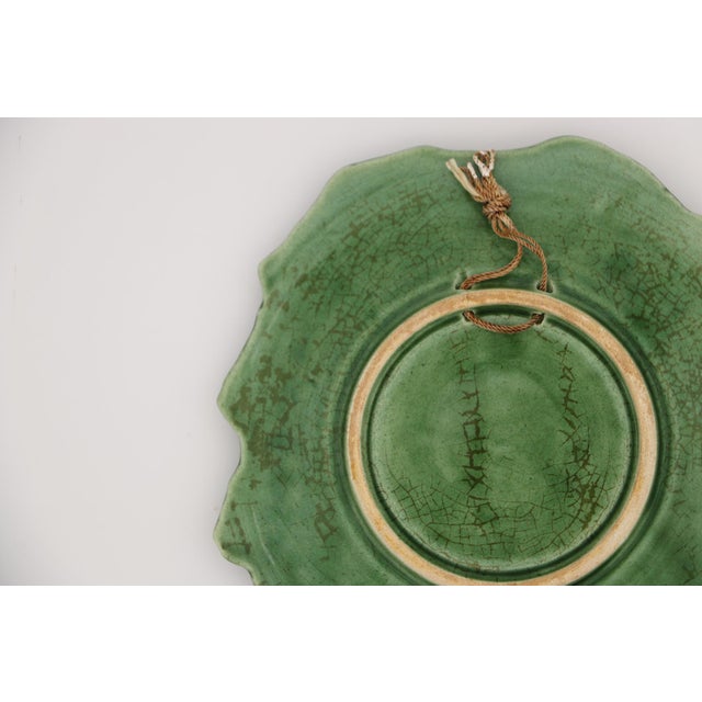 Trompe l'Oeil Vine Leaf With Fruits, Portuguese, 1900s For Sale - Image 11 of 12