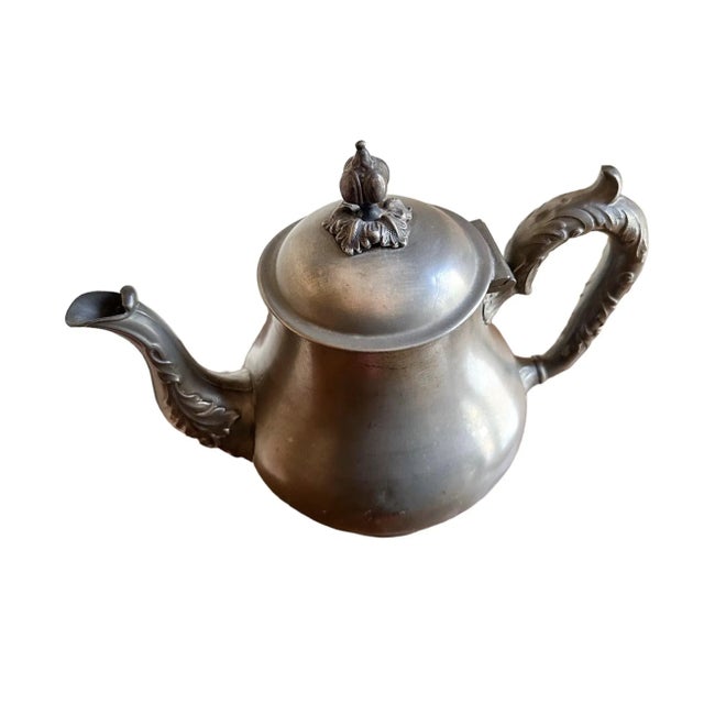 English James Allan Sheffield Genuine Pewter Tea Pot, Circa Late 1700s For Sale - Image 3 of 7