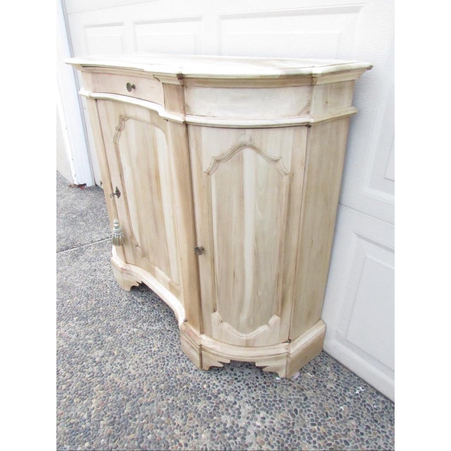 Tan Antique Bleached Out and Weathered Italian Credenza For Sale - Image 8 of 18