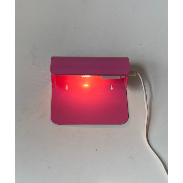 Danish Modern Pink Bedside Wall Lamp from Lyfa, 1980s For Sale - Image 6 of 12