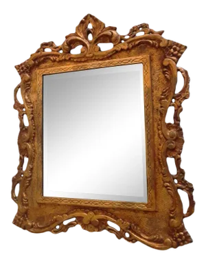 19th Century French Bronze Doré Mirror