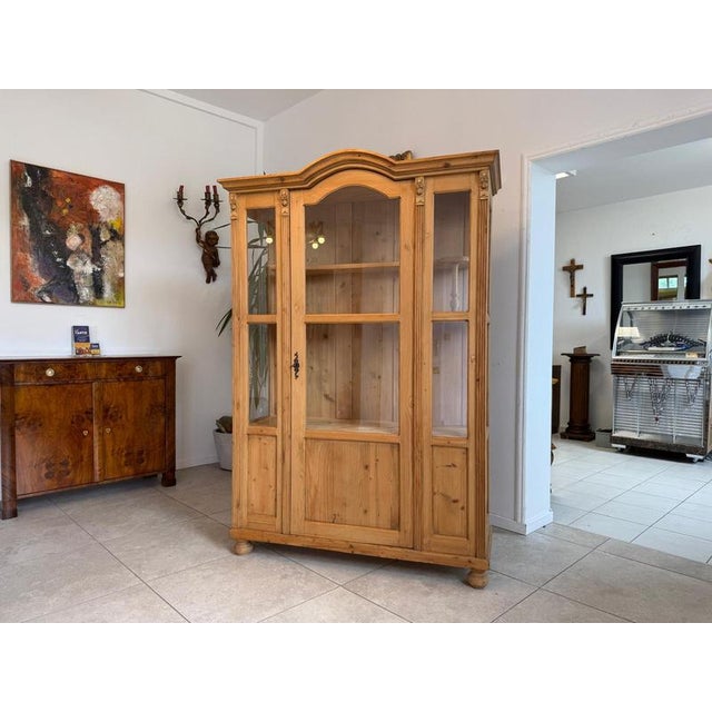 Rustic Display Cabinet in Natural Wood, 1970s For Sale - Image 6 of 13