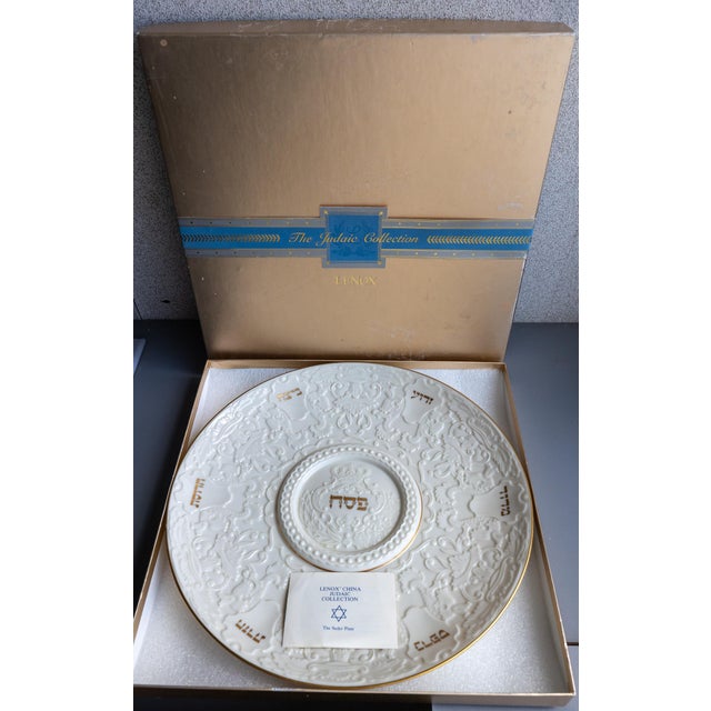 1970s Lenox Porcelain Passover Seder Plate With 24k Gold Trim Chairish