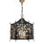 Casa Lantern in Gold Finish and Black For Sale