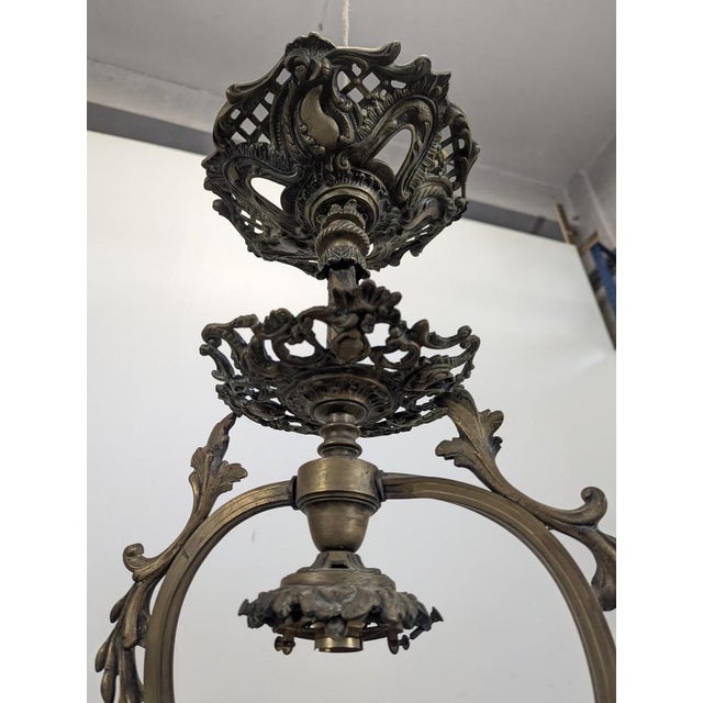 Opaline Chandelier from the Napoleon III For Sale - Image 4 of 9