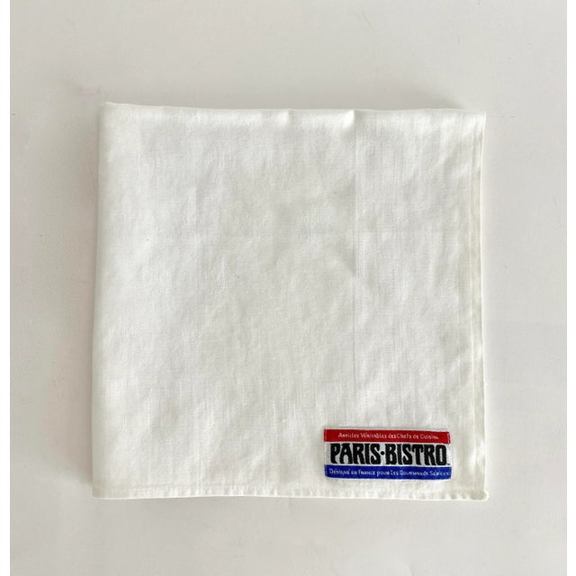 French Provincial Paris Bistro Cotton Damask Fleur De Lis Napkins For Sale - Image 3 of 5