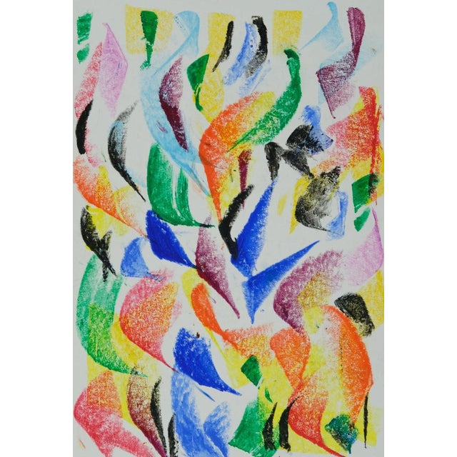Françoise GALLE (1940) Flaming Brilliance Colored pastel Signed in felt-tip pen by the artist On heavy paper, 21 x 30 cm...