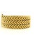 Vintage Italian 18k Gold Three-Row Chevron Bracelet, Circa 1970 For Sale - Image 4 of 10