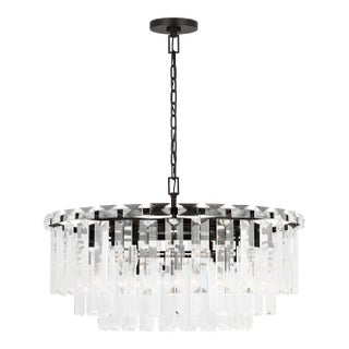 Chapman & Myers by Visual Comfort Studio Arden 16-Light Large Chandelier in Aged Iron For Sale