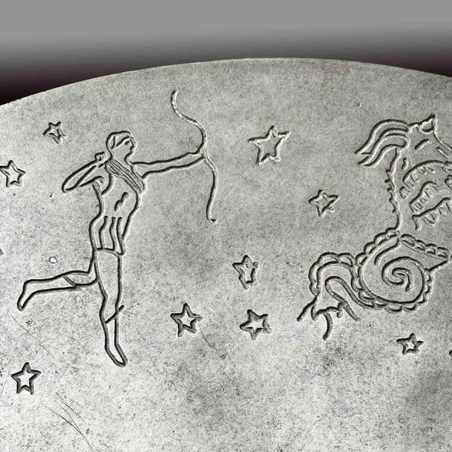 Antique French Table With Zodiac Symbols For Sale - Image 9 of 12