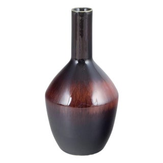 Vase with Slender Neck and Hares Fur Glaze by Carl-Harry Stålhane for Rörstrand For Sale