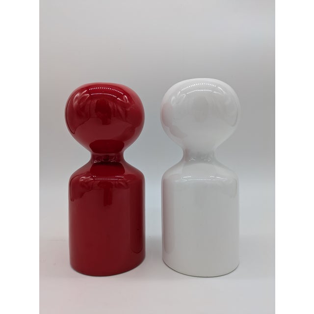 Ceramic Candleholder Vases by Liisi Beckmann for Ceramiche Gabbianelli, Italy, 1960s, Set of 2 For Sale - Image 15 of 15