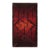 Vintage Swedish Rya Runner Rug, Bold Scandinavian Geometry in Red - Rug & Kilim For Sale