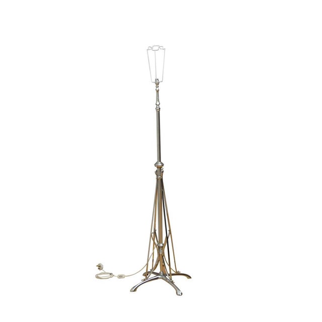 Edwardian Chrome Floor Lamp, 1900 For Sale - Image 9 of 11