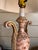 Baroque Fine Antique Italian Neoclassical Giltwood & Faux Hand Painted Marble Carved Urn Table Lamp For Sale - Image 3 of 11