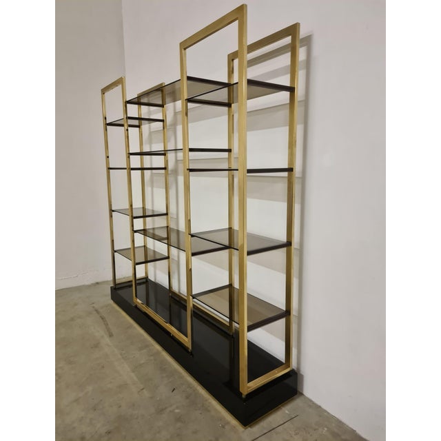 Freestanding Bookcase attributed to Alain Delon, 1980s For Sale - Image 6 of 14
