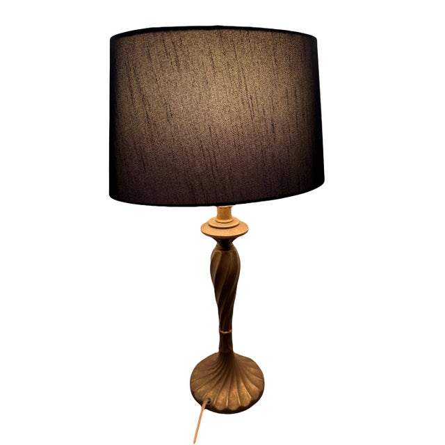 A gorgeous pair of Hollywood Regency lamps with Heyco stamp (a known manufacturer of high quality electrical goods and...