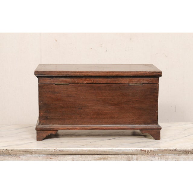 Wood Mid 20th Century Hand-Crafted Kashmiri Keepsake Box W/ Inlay For Sale - Image 7 of 12