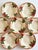 A set of 6 hand-decorated rimmed soup/pasta bowls in the iconic Apple pattern by Franciscan. Featuring the early...