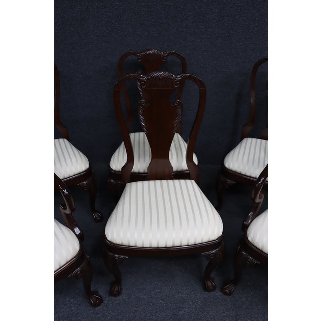 Harden Furniture Harden Charleston Collection Cherry Georgian Claw-and-Ball Dining Chairs – Set of 6 For Sale - Image 4 of 17