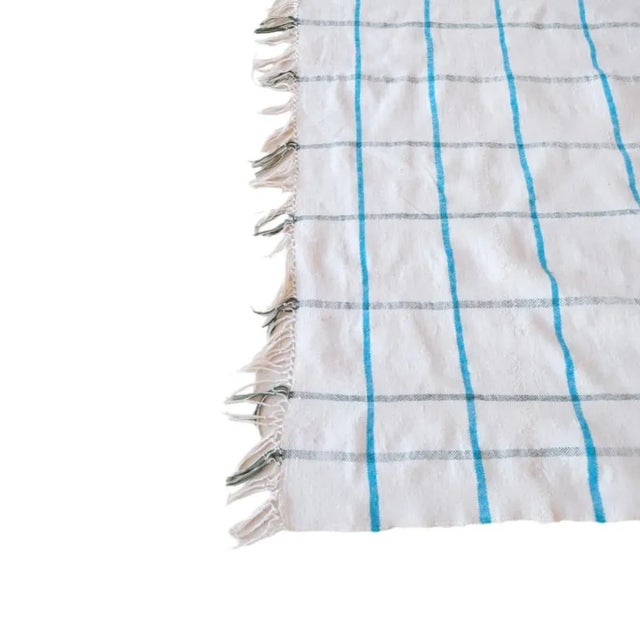 1990s Handmade Moroccan Berber Throw Blanket For Sale In Cleveland - Image 6 of 7