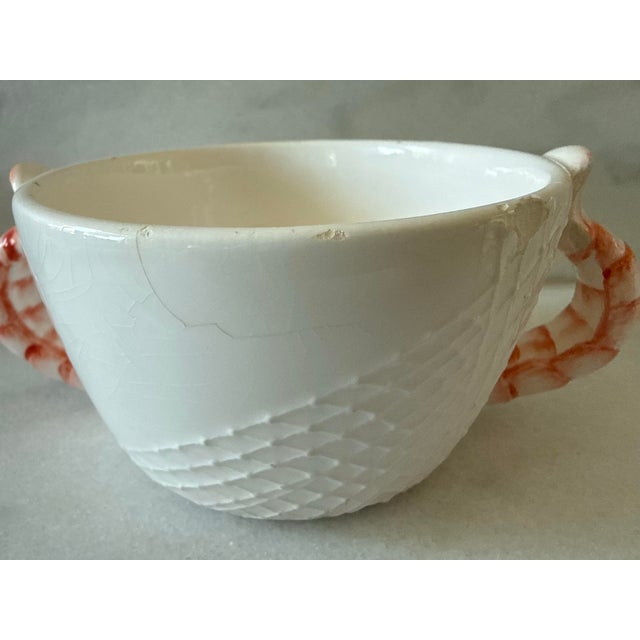 Set of 4 Vintage Coastal Shafford "Sea Fare" Shrimp Tail Bowls, Small Plates and Forks For Sale - Image 17 of 18