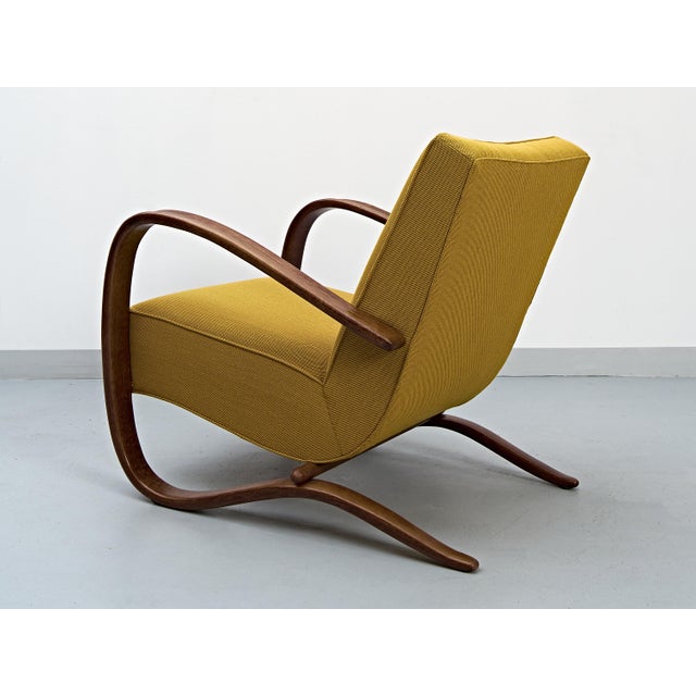 Fabric H-269 Kvadrat Armchair from Jindrich Halabala, 1940s For Sale - Image 3 of 18