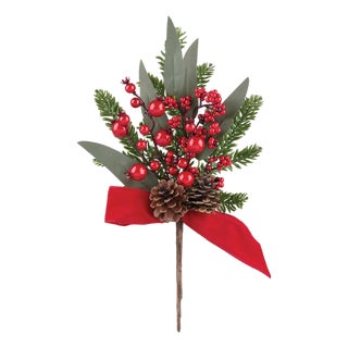 Fresh Touch Pine Berry Cone Spray (Set of 2) For Sale