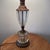 Metal Vintage Hollywood Regency Style Lamp Crystal Tiered Ribbed Glass With Bronze Fittings Circa 1940 For Sale - Image 7 of 12