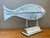 Contemporary Vintage Washed Pencil Reed Fish Sculpture For Sale - Image 3 of 12