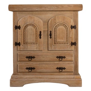 19th Century France Brutalist Black Wood Storage Cabinets & Cupboards For Sale