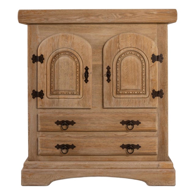 19th Century France Brutalist Black Wood Storage Cabinets & Cupboards For Sale