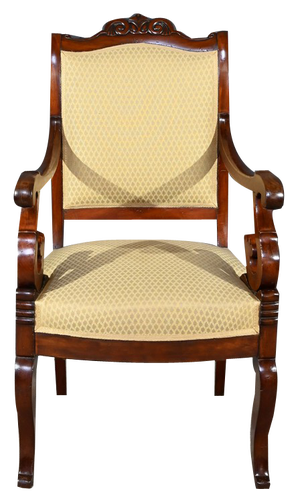 Mahogany Office Armchair, Early 19th Century
