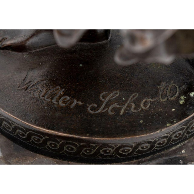 Bronze Walter Schott "Die Kugelspielerin" Bronze For Sale - Image 8 of 8