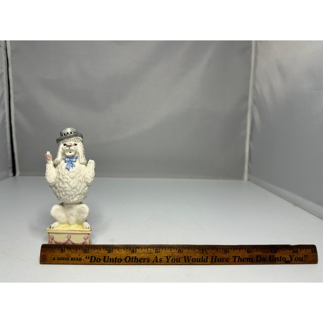 Nymphenburg Porcelain Circus Poodle Figurine by Luise Terletzki-Scherf For Sale - Image 10 of 10