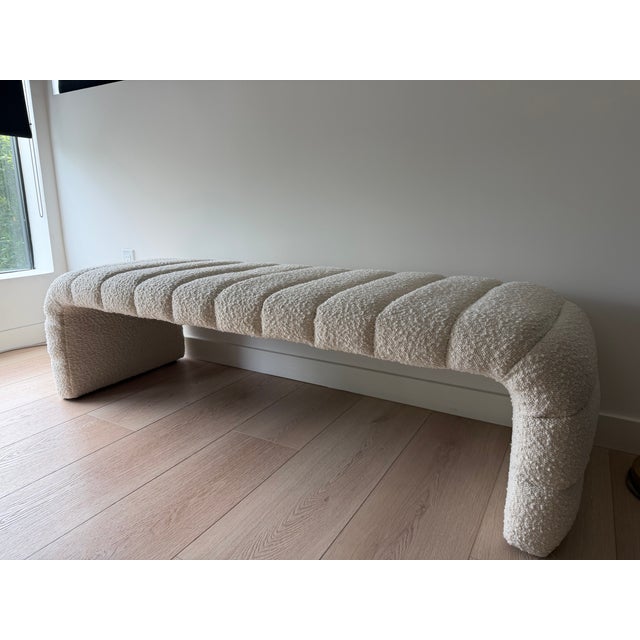 A beautifully understated cream boucle bench from Coco Republic/HD Buttercup, less than a year old and in excellent,...