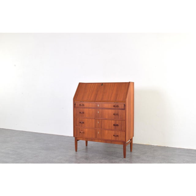 Mid-Century Modern Danish Teak Secretaire, 1960s For Sale - Image 10 of 18