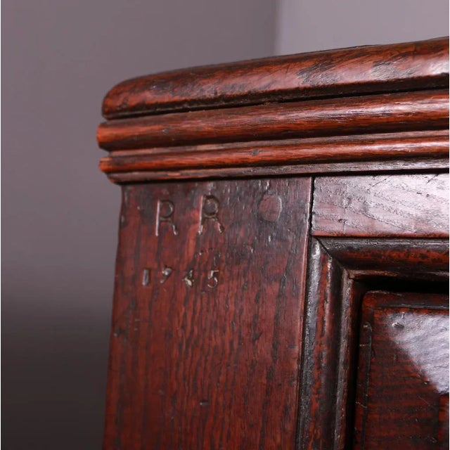 English Oak Dresser Base, 1740s For Sale - Image 4 of 11