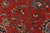 Red Sarouk Rug 9'10'' X 12'9'' Red Wool Vintage Traditional Hand-Knotted Carpet For Sale - Image 8 of 15