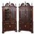 Pair Henkel Harris Chippendale Mahogany Corner Cabinets For Sale
