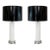Square Pair of Vintage Murano Latticino Lamps by Dino Martens For Sale
