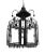 Black and White Tole Lantern chandelier There is a 12" chain with canopy to the ceiling. Contact us if any adjustments...
